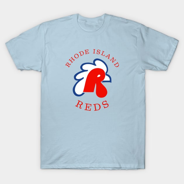 Defunct Rhode Island Reds Hockey AHL 1977 T-Shirt by LocalZonly